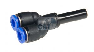 Metric Push In Plug In Y Reducer 4 - 12mm od